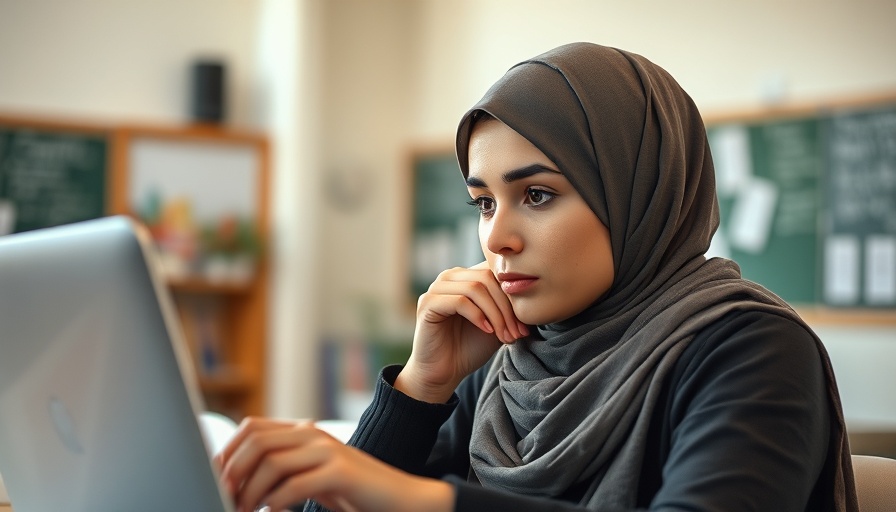 Thoughtful woman exploring taboo topics in education online