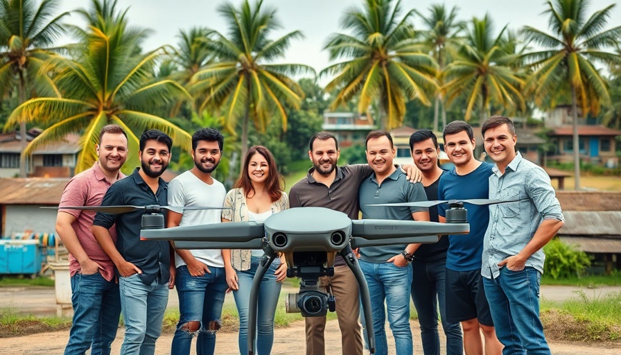 People with a UAV in Nigeria, showcasing Zipline technology.