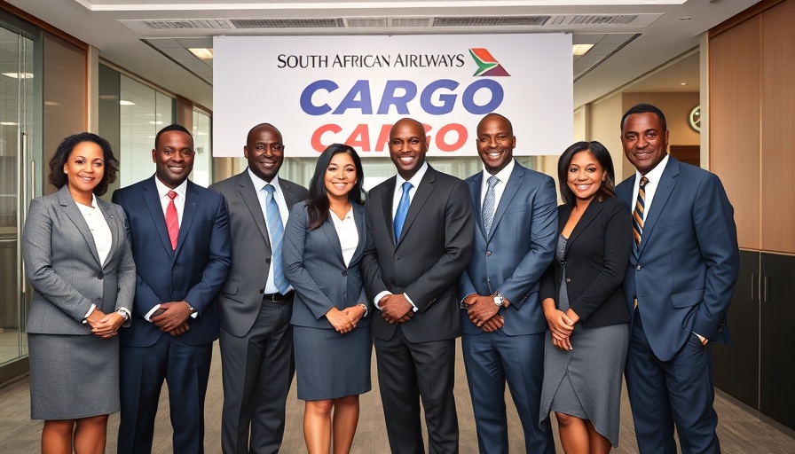 SAA Cargo appoints Zeal Global Logistics team photo at event.