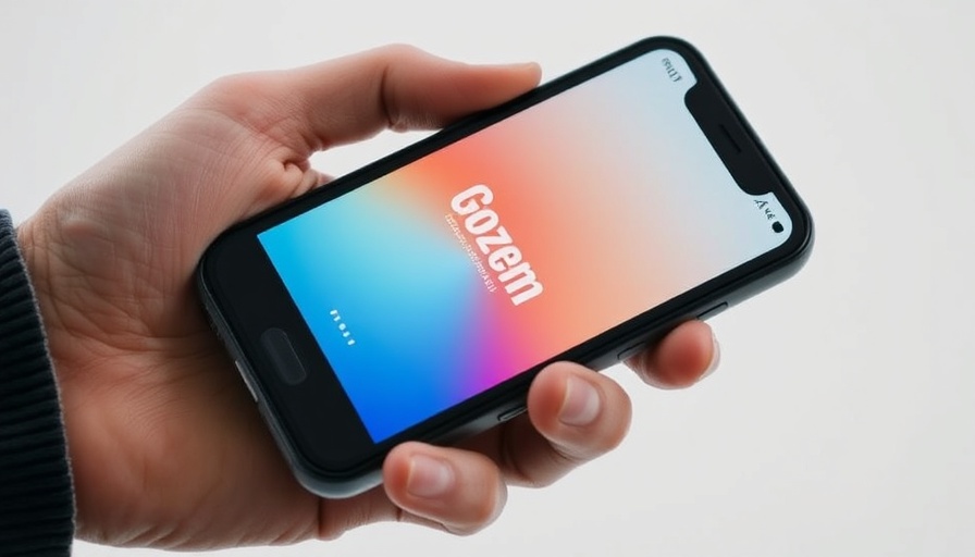 Gozem app on smartphone for vehicle financing in Francophone Africa.