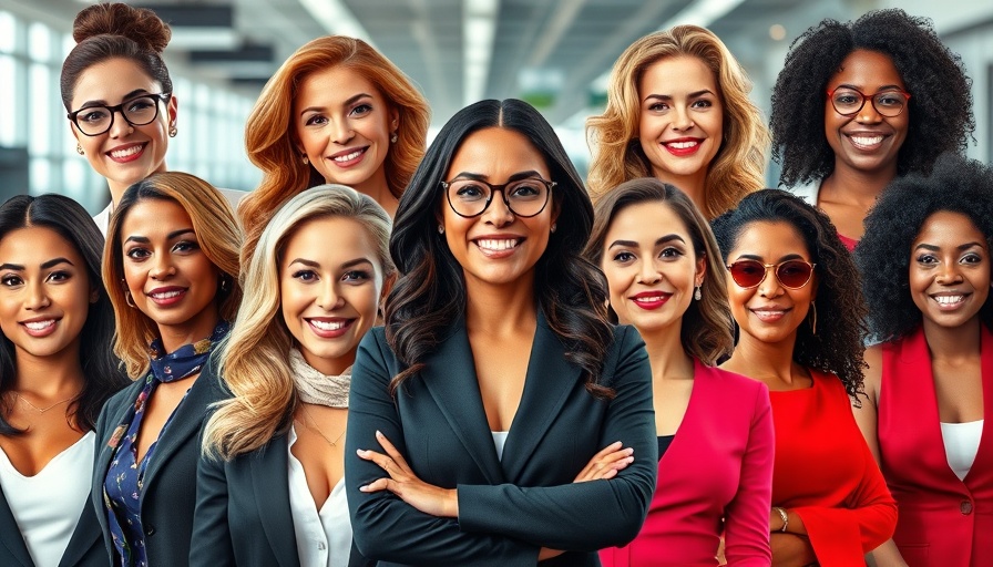 Collage of successful diverse women for redefining success in e-commerce.