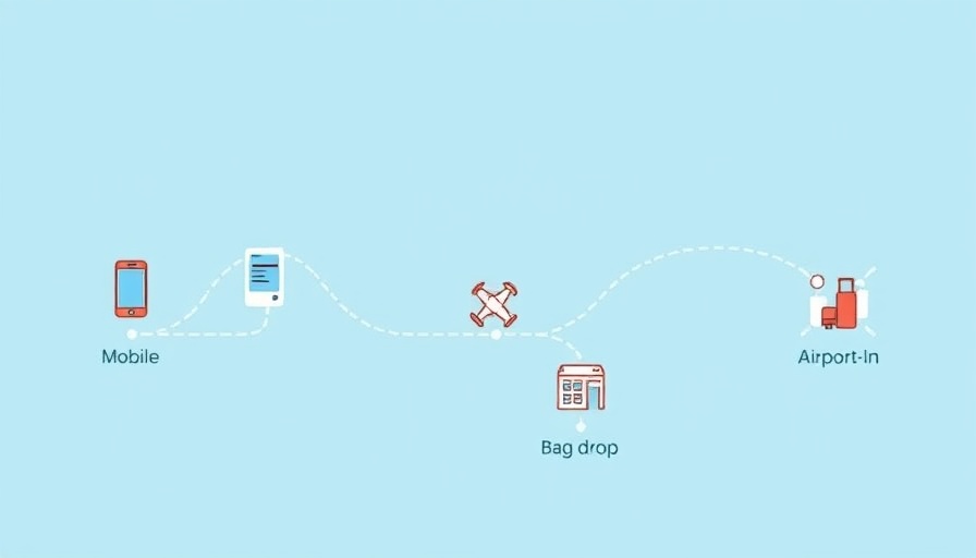 Illustration of seamless and secure identity verification in travel.