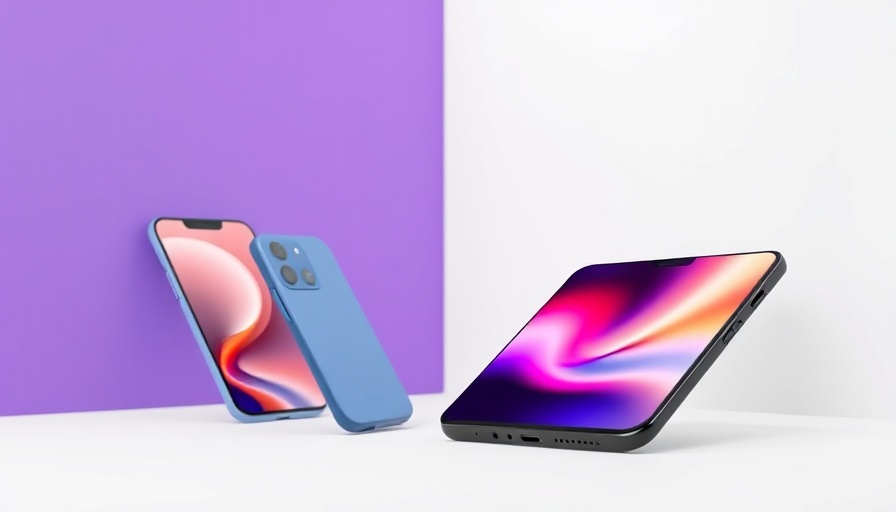 AI Photography and Innovative Design in smartphone ad.