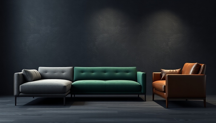 Stylish modern couches on textured background, The Best Couches on Amazon