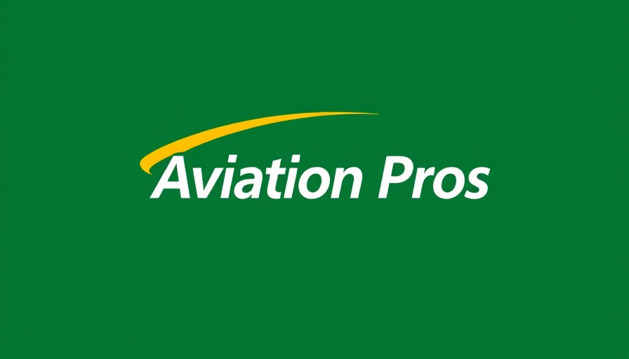 Aviation Pros logo with yellow swoosh on green background