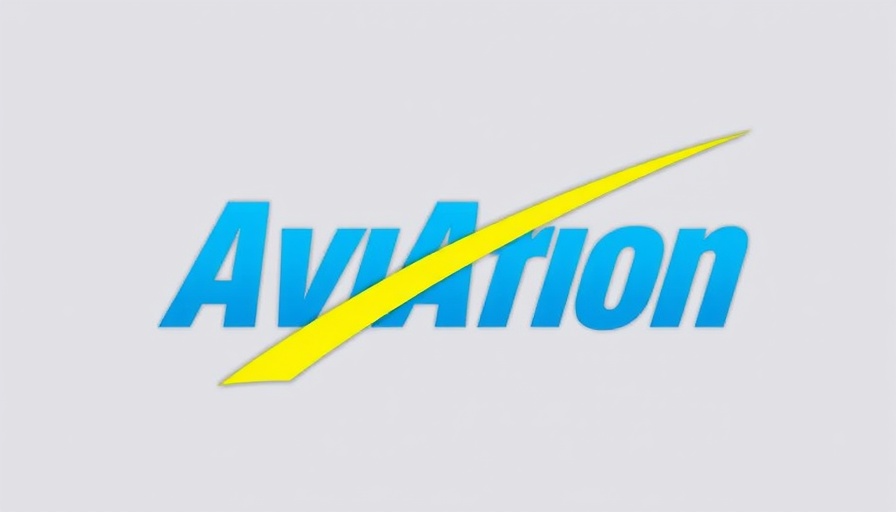 Aviation-themed logo with swoosh design