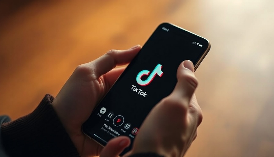 Hands using TikTok app representing healthier digital habits.