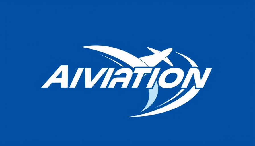 Aviation management programs logo design with modern elements.