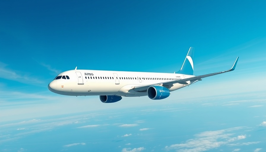 Airbus A320neo aircraft cruising in a clear sky