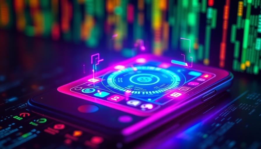 AI interface on phone with digital coding, representing AI and Digital Economy in Africa.