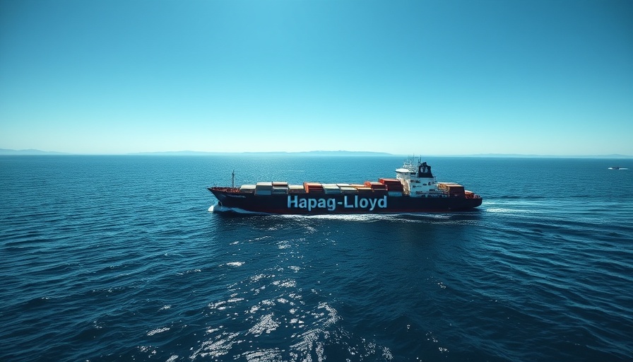 Hapag-Lloyd cargo ship in 2025 amid geopolitical uncertainty.