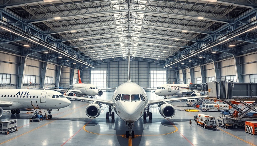 MRO Services at Siauliai International Airport, aircraft hangar view