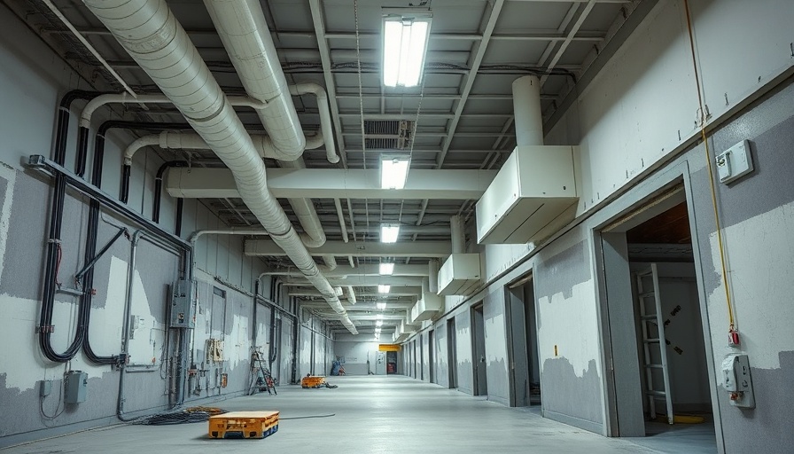 American Airlines baggage handling system upgrade under construction.