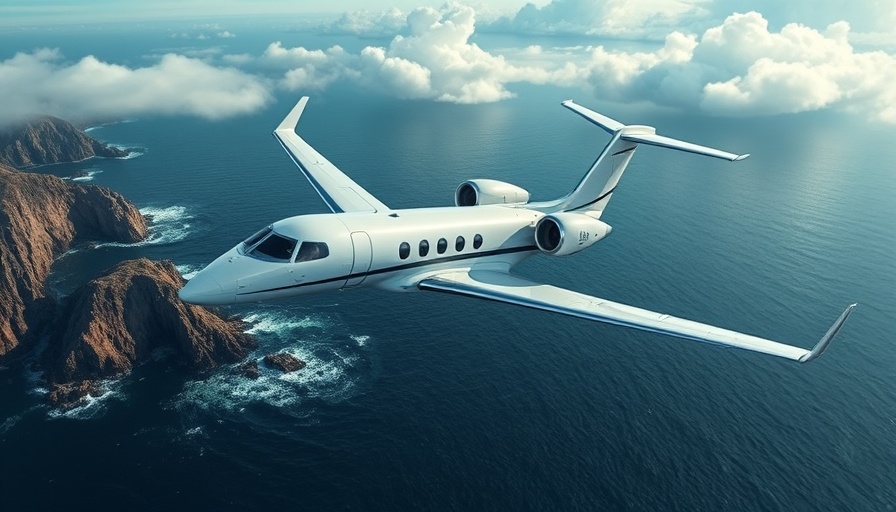 Gogo Gulfstream STC jet flying over ocean.