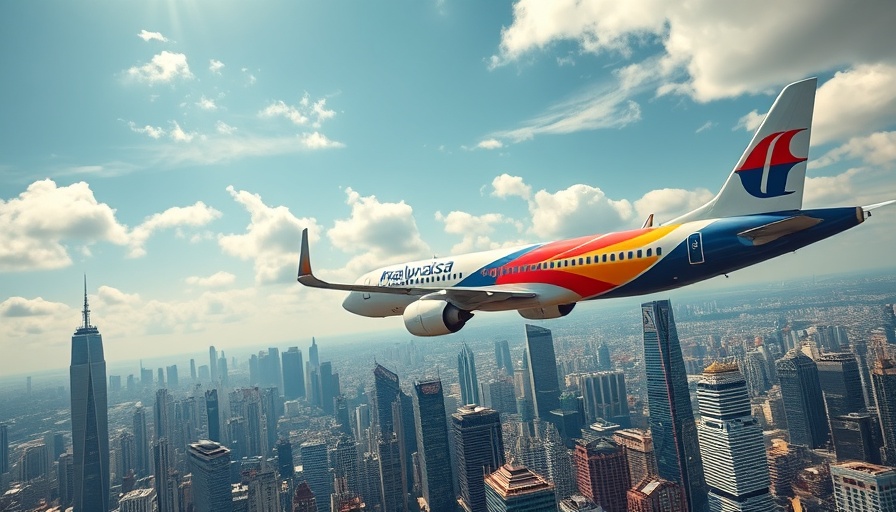 CFM LEAP Engines for Boeing 737 MAX jets flying over cityscape.