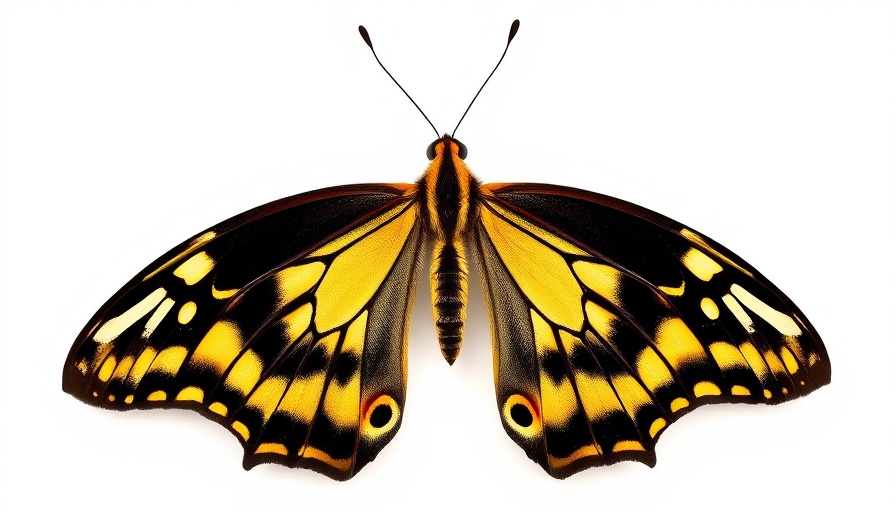Golden Rimmed Swallowtail butterfly, Battus polydamas antiquus wings open.