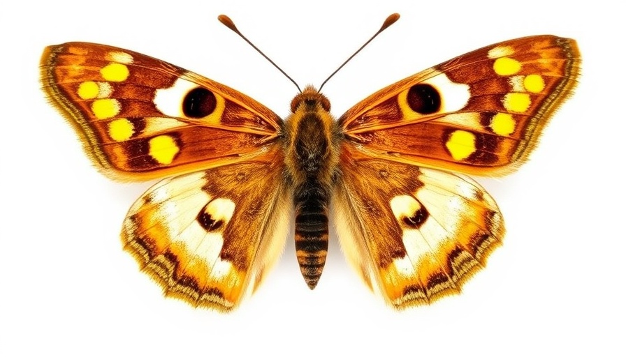 Illustration of Florida Zesto Skipper butterfly.
