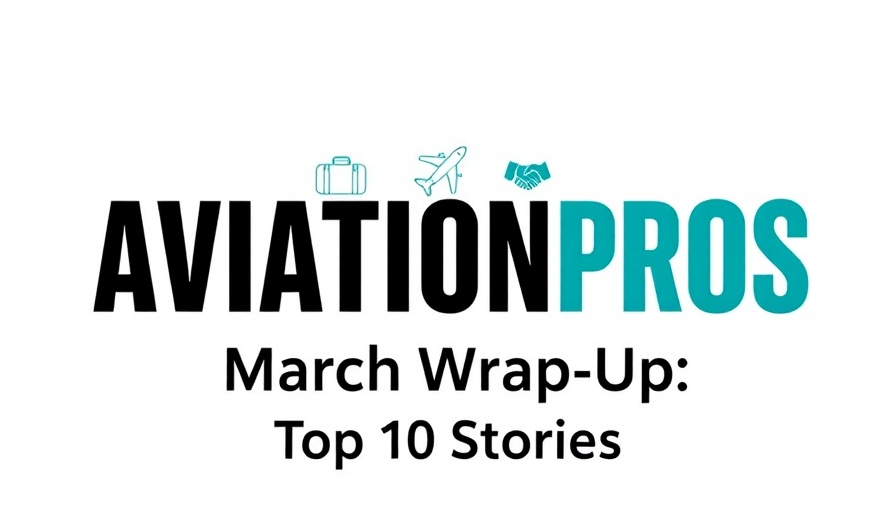 March 2025 aviation news logo with icons and text.