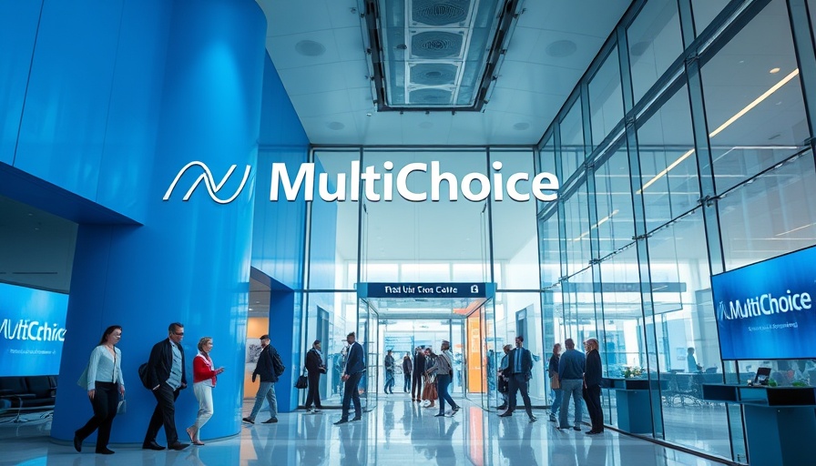 MultiChoice office lobby highlighting Mini Dividends Strategy.