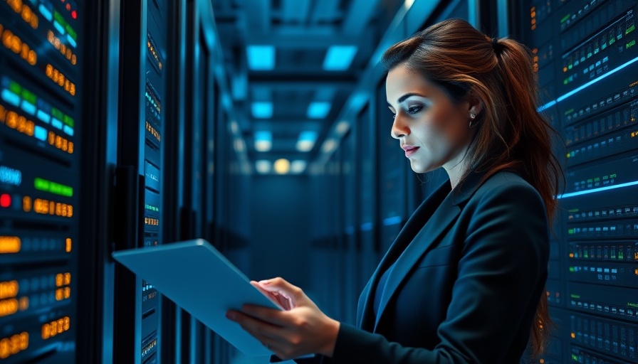 AI Data Center Impact on Trade: Woman working in data center