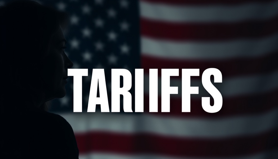 Fortress North America tariffs image with flag and tariffs text.
