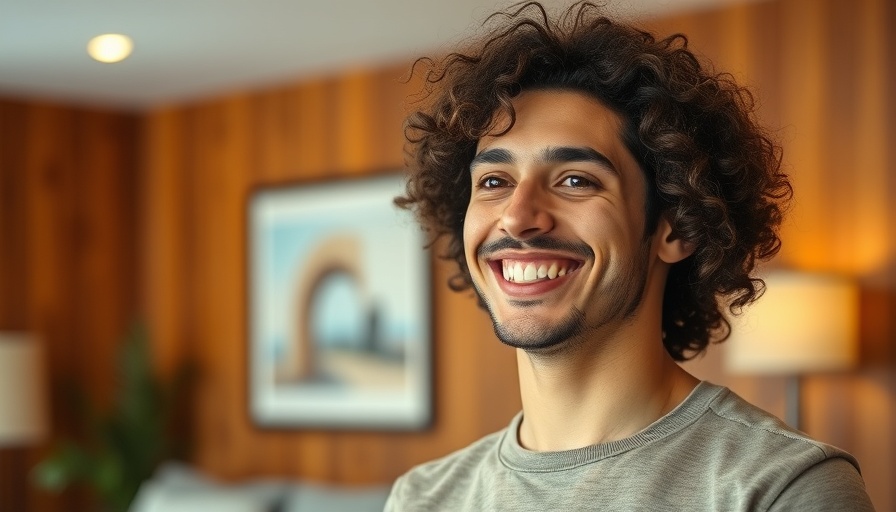 Curly-haired man smiling indoors - Benny Blanco Manhattan Apartment Sale.