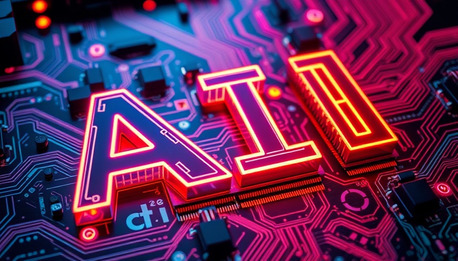 Futuristic AI design on circuit board for business cost management