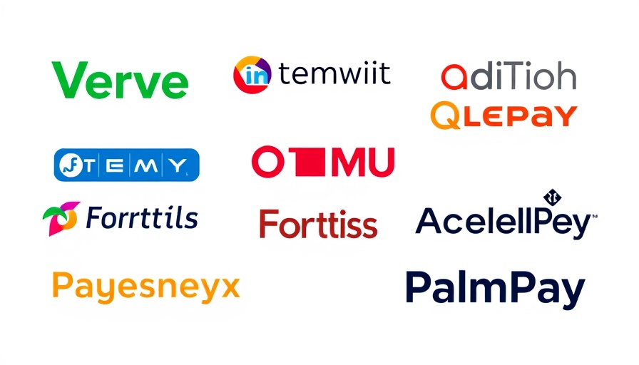 Verve payment solutions logo featured among digital payment brands.