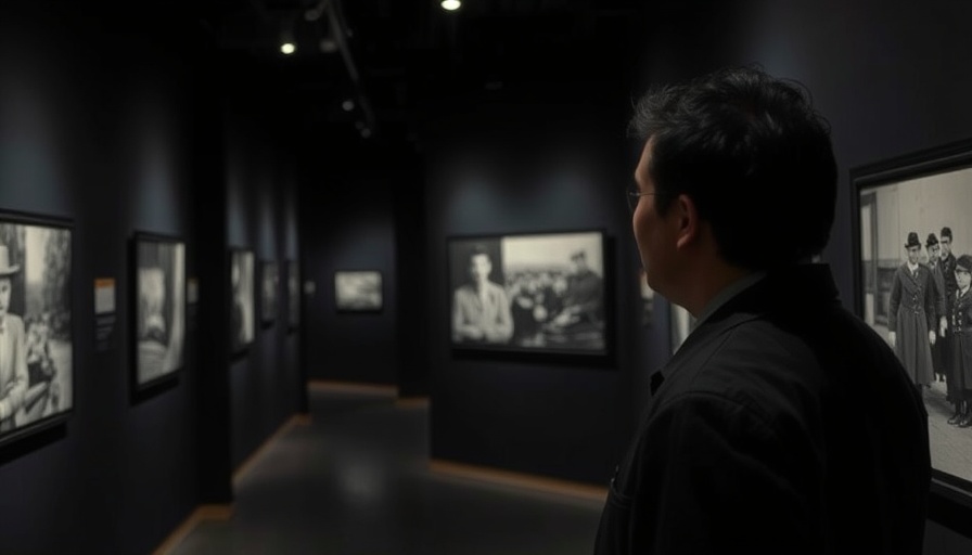 Day of Separation Exhibition with historical photos and a viewer.