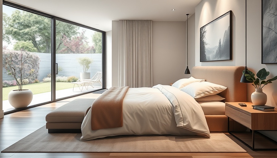 Modern bedroom with luxurious bedding, highlighting best mattress toppers.