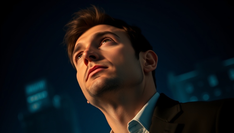 Cinematic portrait of confident man, 'Meth King of Asia'.