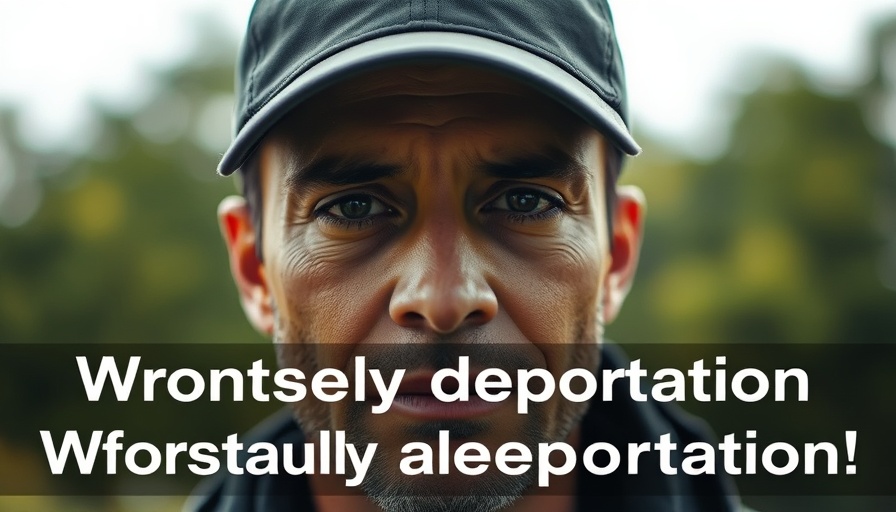 Close-up of man with hat, discussing wrongful deportation El Salvador.
