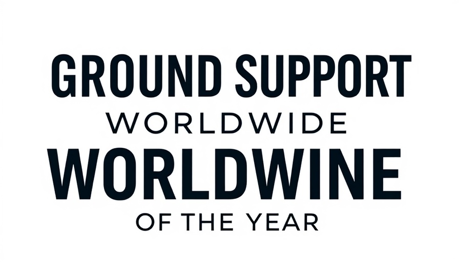 Ground Support Worldwide 2025 Awards typography on white background.