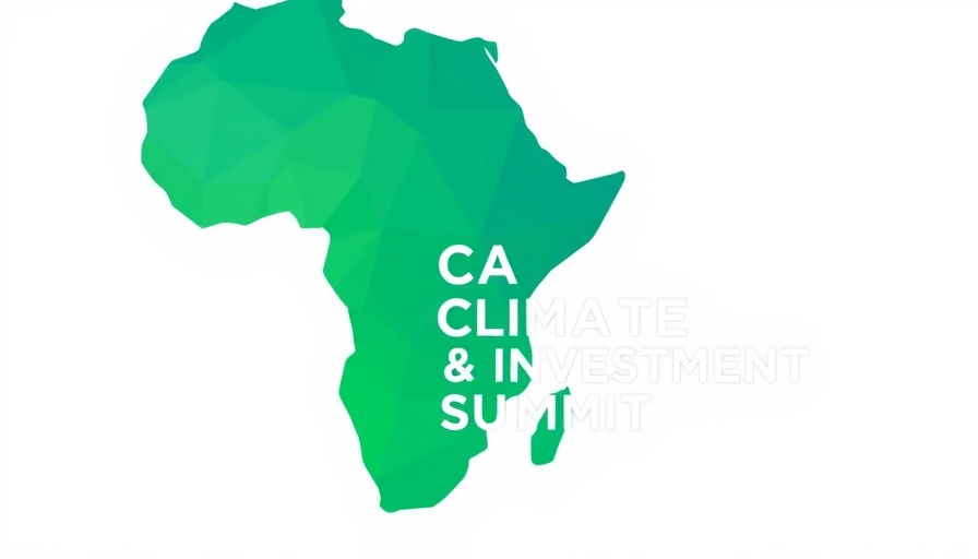 Recycling Plastic Waste into Low-Carbon Building Materials summit logo, green and blue geometric Africa.