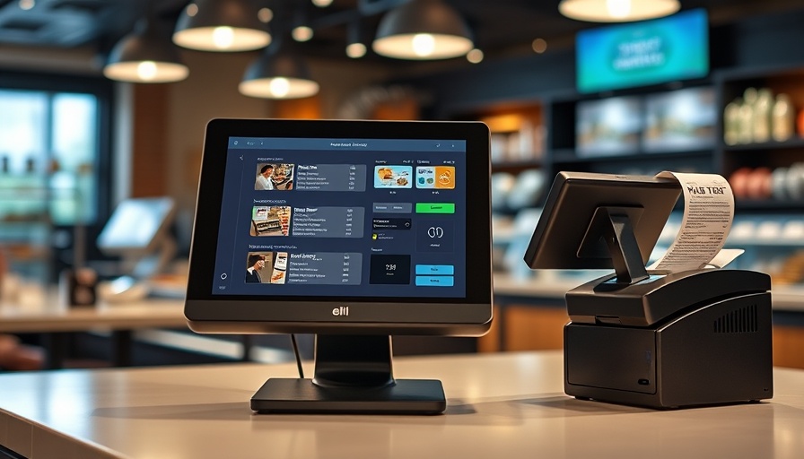 Smart Inventory Management system setup on restaurant counter in Nigeria.