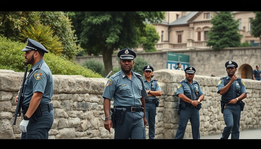 Security personnel in a historic setting for Iran-US Nuclear Negotiations