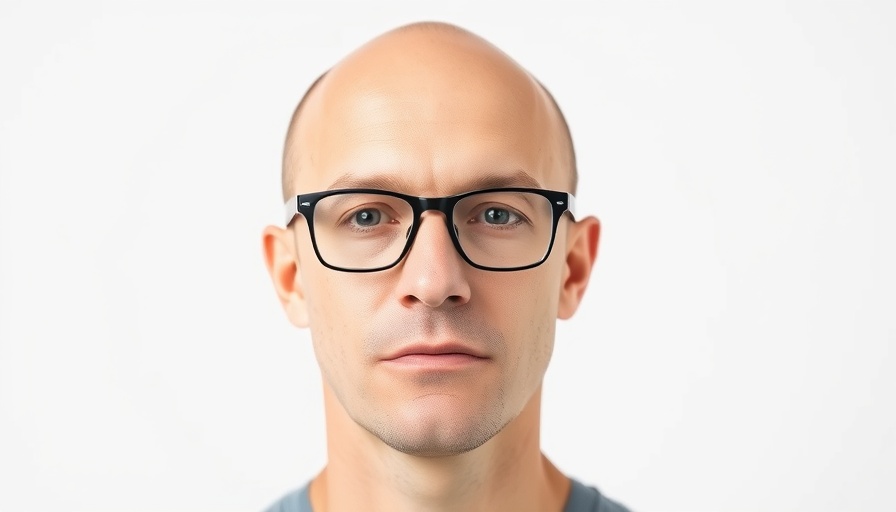 Bald man with glasses facing camera in a neutral expression.