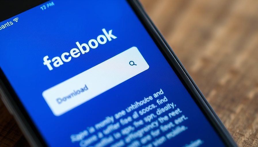 Close-up of smartphone with Facebook app, Nigeria internet traffic growth.