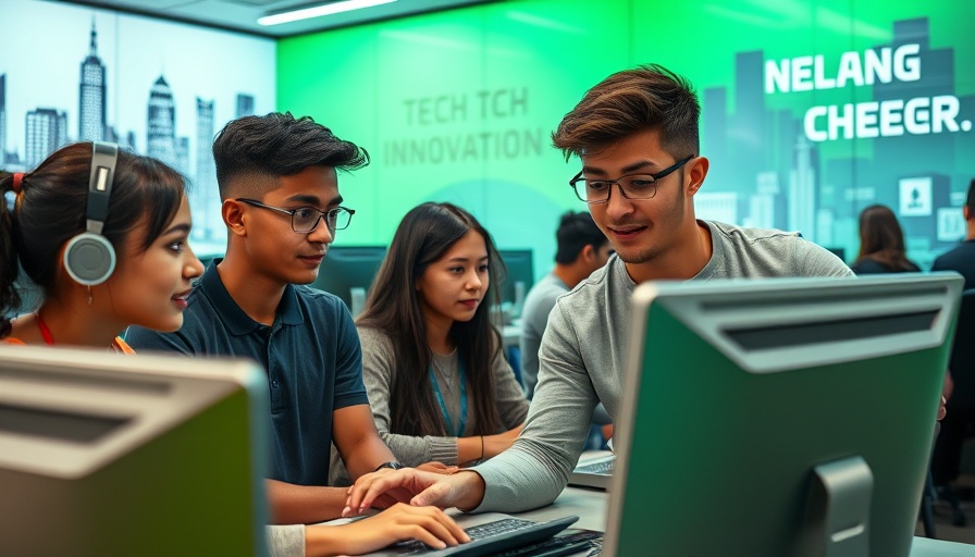 South Africa township innovation center with young coders at computers.