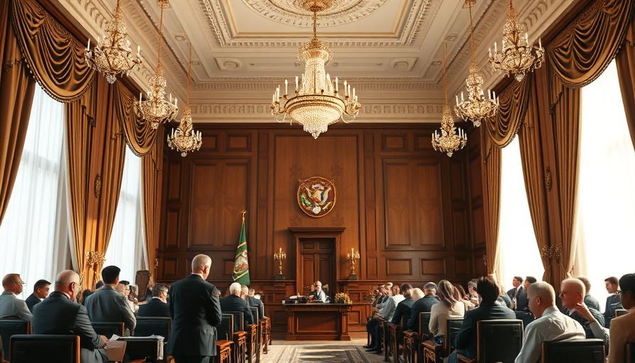 Officials discussing India Pakistan dispute in a government meeting room.