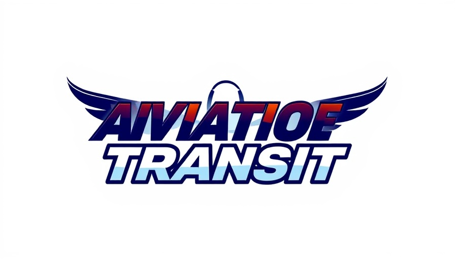 Modern logo for aviation brand with dynamic typography.