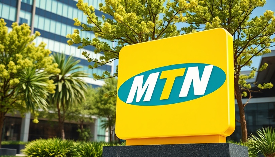 MTN Nigeria logo at corporate office entrance, profit report Q1 2025