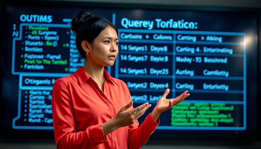 Image of expert discussing how to optimize data queries for AI.