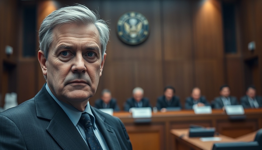 Escape from Iran documentary insights - courtroom scene with solemn man.
