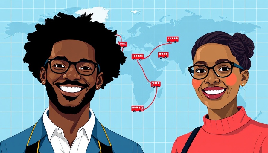 African founders seeking global funding, digital illustration.