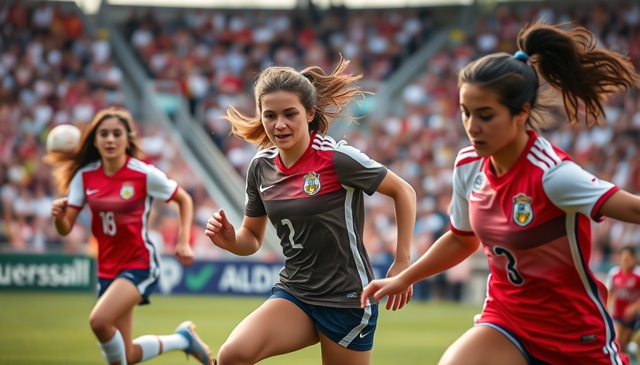 Women's football development in Mauritius depicted in action-packed game.