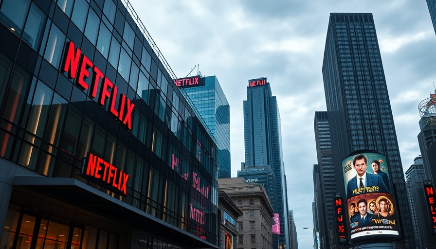 Impact of movie tariffs on trade in modern cityscape.