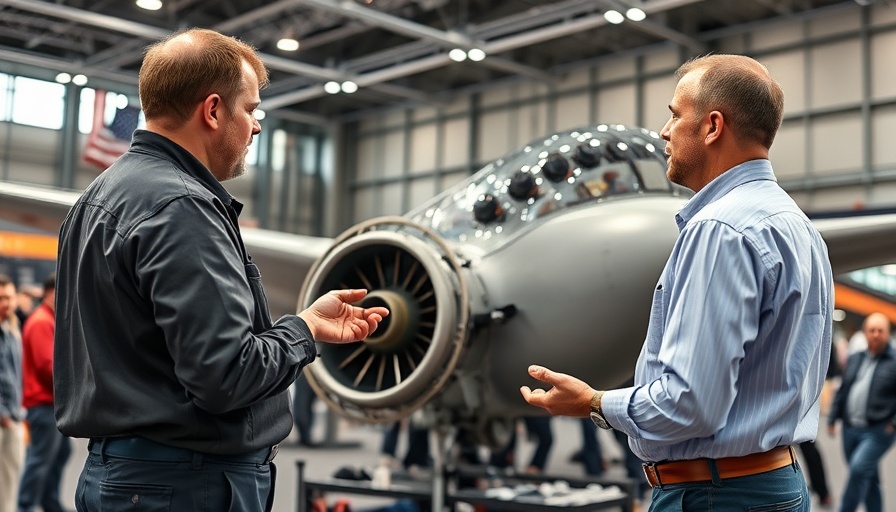 Live demo in aircraft maintenance with presenters at conference