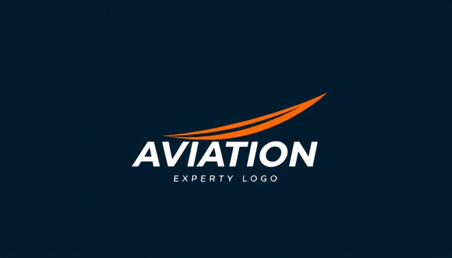 Aviation industry logo emphasizing movement and expertise, with swoosh elements.