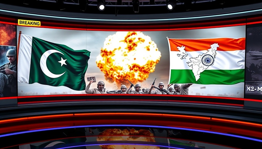 Pakistan military response to tensions news broadcast.